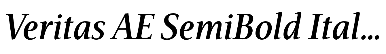 Veritas AE SemiBold Italic
